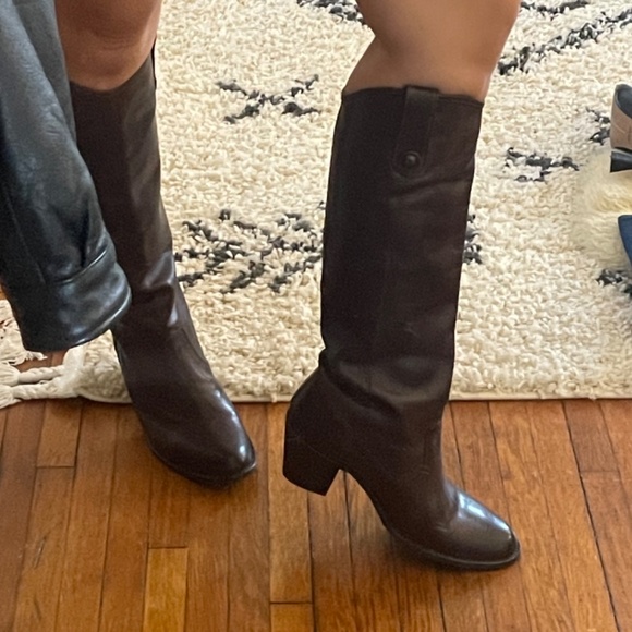 Frye Jackie button boots dark brown - Picture 3 of 4